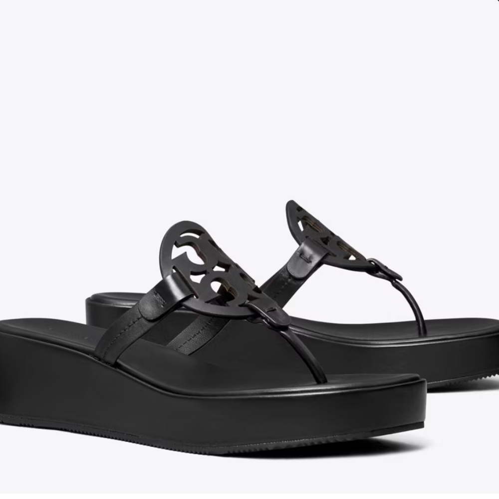 Tory Burch Black Platform Sandals